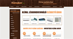 Desktop Screenshot of klimaker.hu